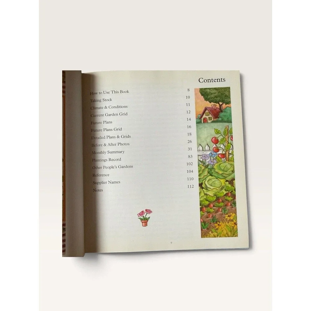 Vintage 1994 Mary Engelbreit Gardeners Journal Illustrated Notebook